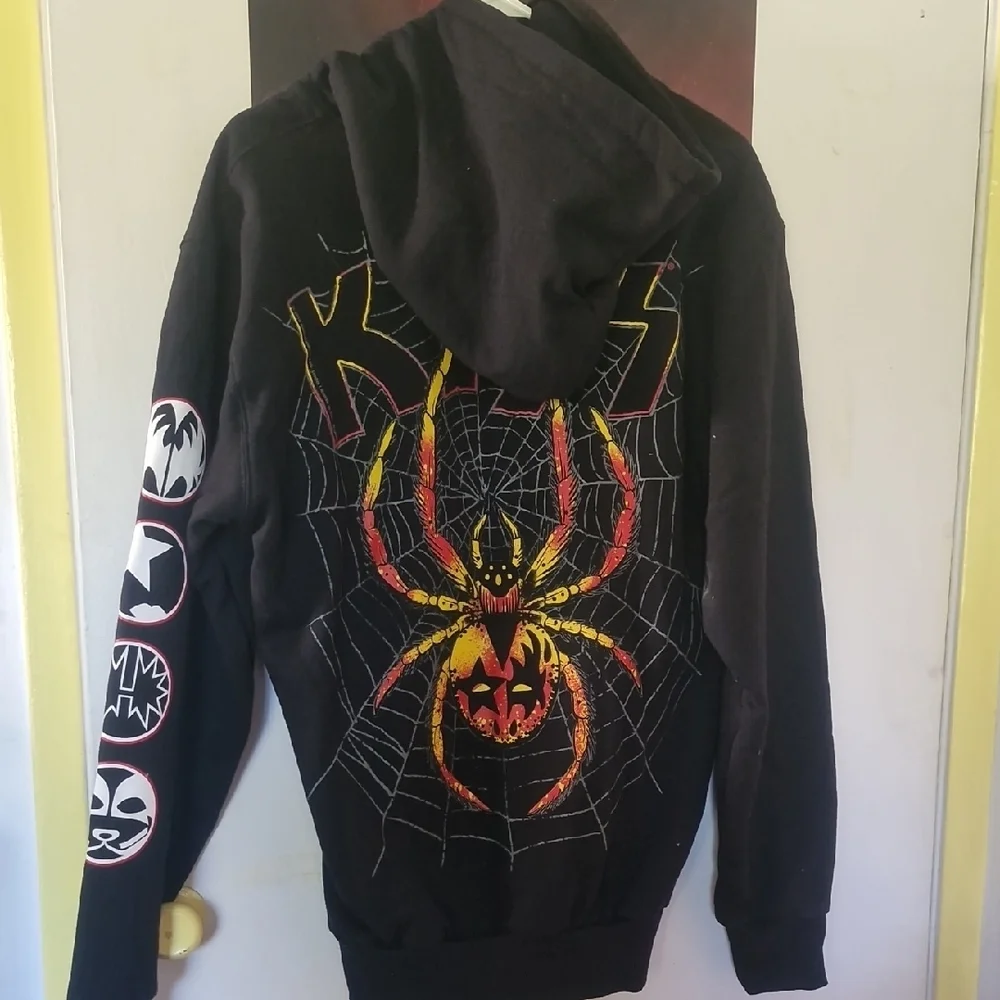 KISS Black Hoodie with Red and Yellow Logo - Picture 3 of 5
